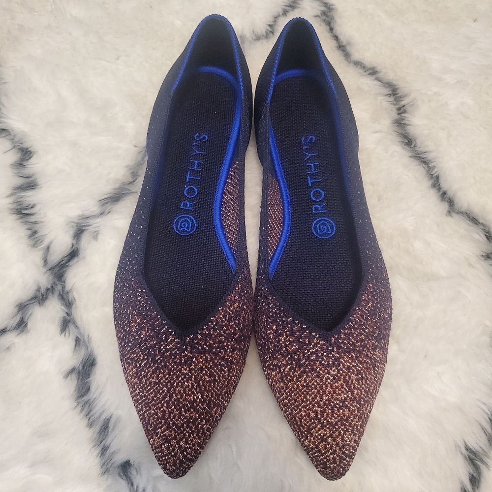 Rothy’s Midnight Metallic point Size 10